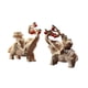 thumbnail image 2 of 2 piezas de estatuas de elefantes, decoraciones de elefantes de la suerte, figuras de resina para el Marrón claro, 2 of 9