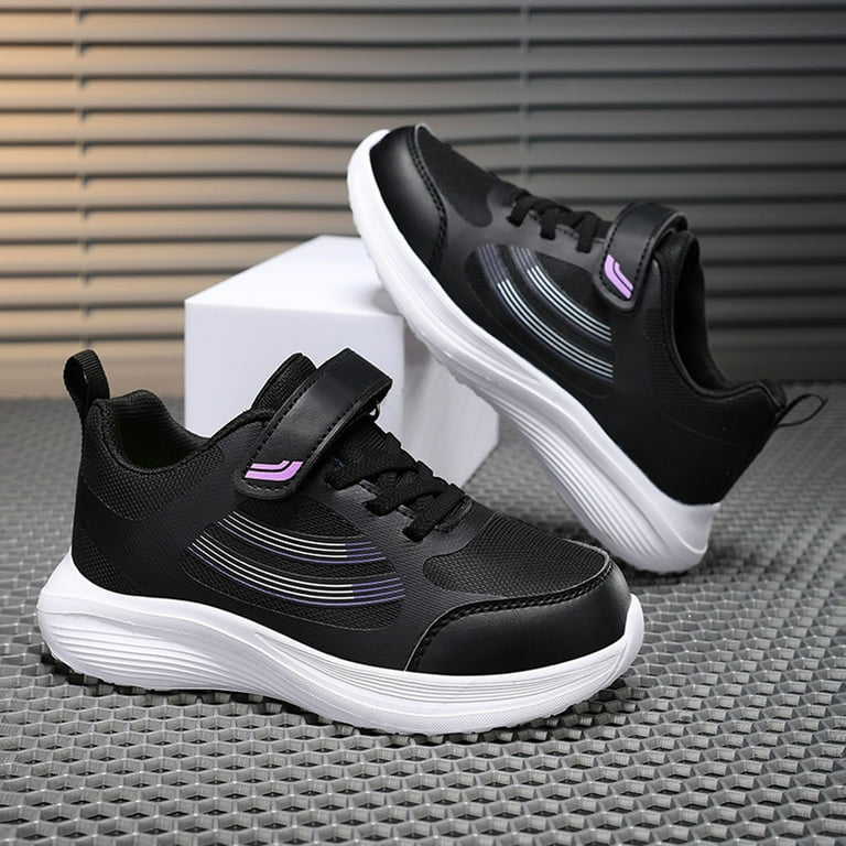 REDARER Solid Color Breathable Sneakers, Lightweight Mesh Running Shoes for  Kids, Comfortable Casual Sports Footwear with Woven Upper,Size:12