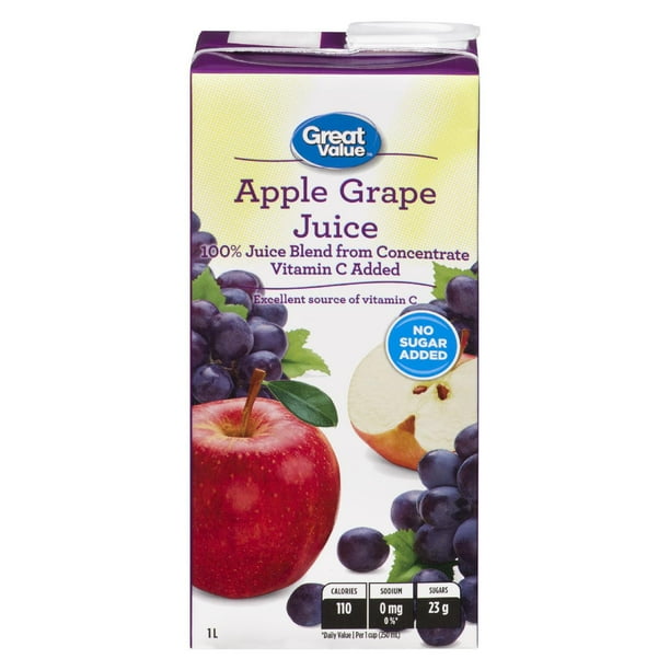 Great Value Apple Grape Juice Walmart.ca