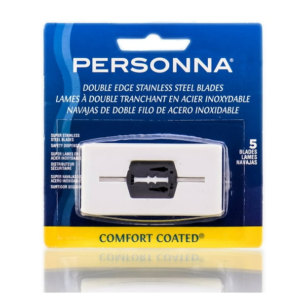 Personna 5 Pack Super Stainless Steel Double Edge Razor Blades Shaving