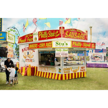 LAMINATED POSTER Fair Food Carnival Concession Stand Summer Poster Print 24 x