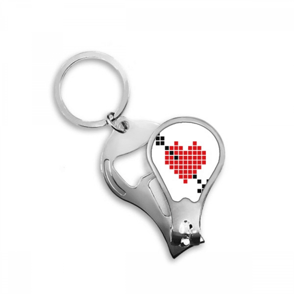 Valentine's Arror Pierce via Heart Pixel Fingernail Clipper Cutter