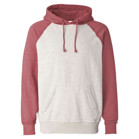 J America JA8885 Adult Vintage Heather Pullover Hood (2 PACK)