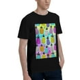 thumbnail image 2 of Bingfone Graffiti Pineapples Men'S Loose Fit Short-Sleeve Pocket T-Shirt, 2 of 7