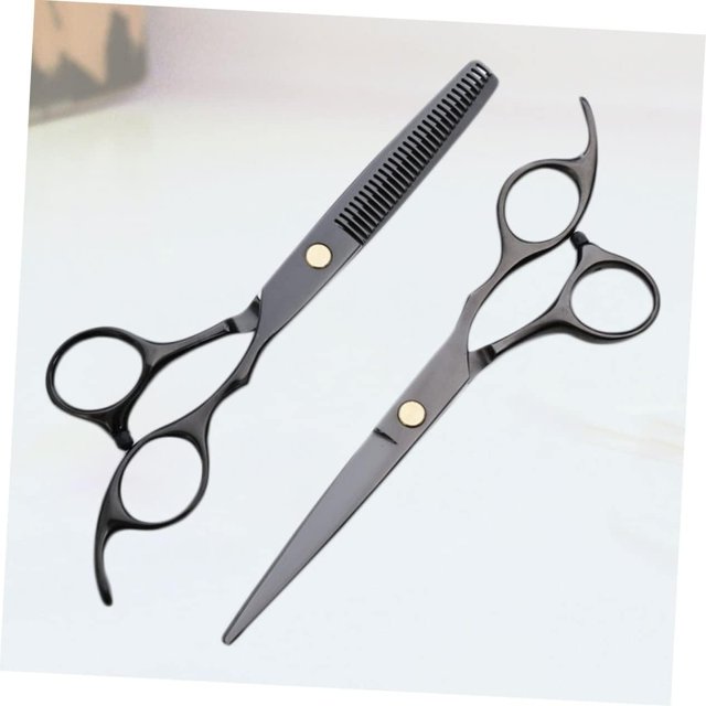 Tijeras de peluquería profesionales Tijeras de corte de pelo de peluquero de acero inoxidable Tijeras rectas Herramientas de salón para madre padre amigos