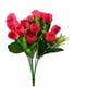 thumbnail image 2 of Flores artificiales 6 tallos 18 cabezas, rosa amarillo blanco, naranja rojo y decoración del hogar, 14,17" de altura, 2 of 6