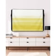 thumbnail image 3 of Outdoor TV Cover 40 to 43 Inch Weatherproof, Yellow White Waterproof TV Screen Protector for Outside Decor with Zipper and Pocket 40"L x 25"H , Abstract Modern Brush Strokes, 3 of 7