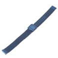 thumbnail image 2 of BIMZUC Premium Mesh Woven Stainless Steel Watchband, Flexible Replacement Watch Strap Accessory for Men and Women, Blue Color, 14mm / 0.55 inches Width, Quick Release Casual Elegance, 2 of 9