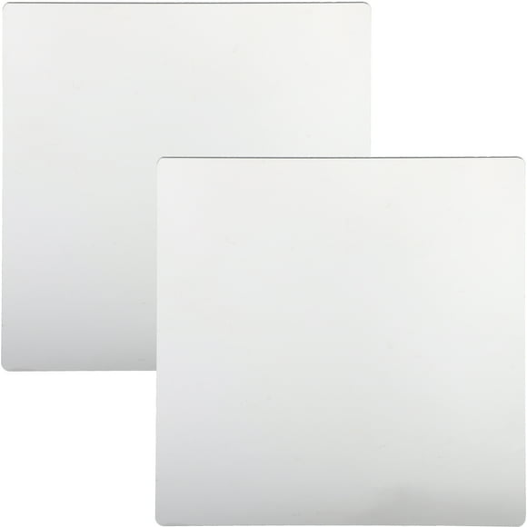 2pcs Wall Adhesive Mirror Household Vanity Mirror Wall Mounted Acrylic Mirror Decorative Mirror
