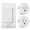 2 Outlets & 1 Remote, variant on Garbage Disposal Wireless Switch Kit, Remote Control Outlet, No Drilling On Sink Top, Air Switch Garbage Disposal, 15A/1500W with 4000V Anti-Surge, 500 Feet RF Range