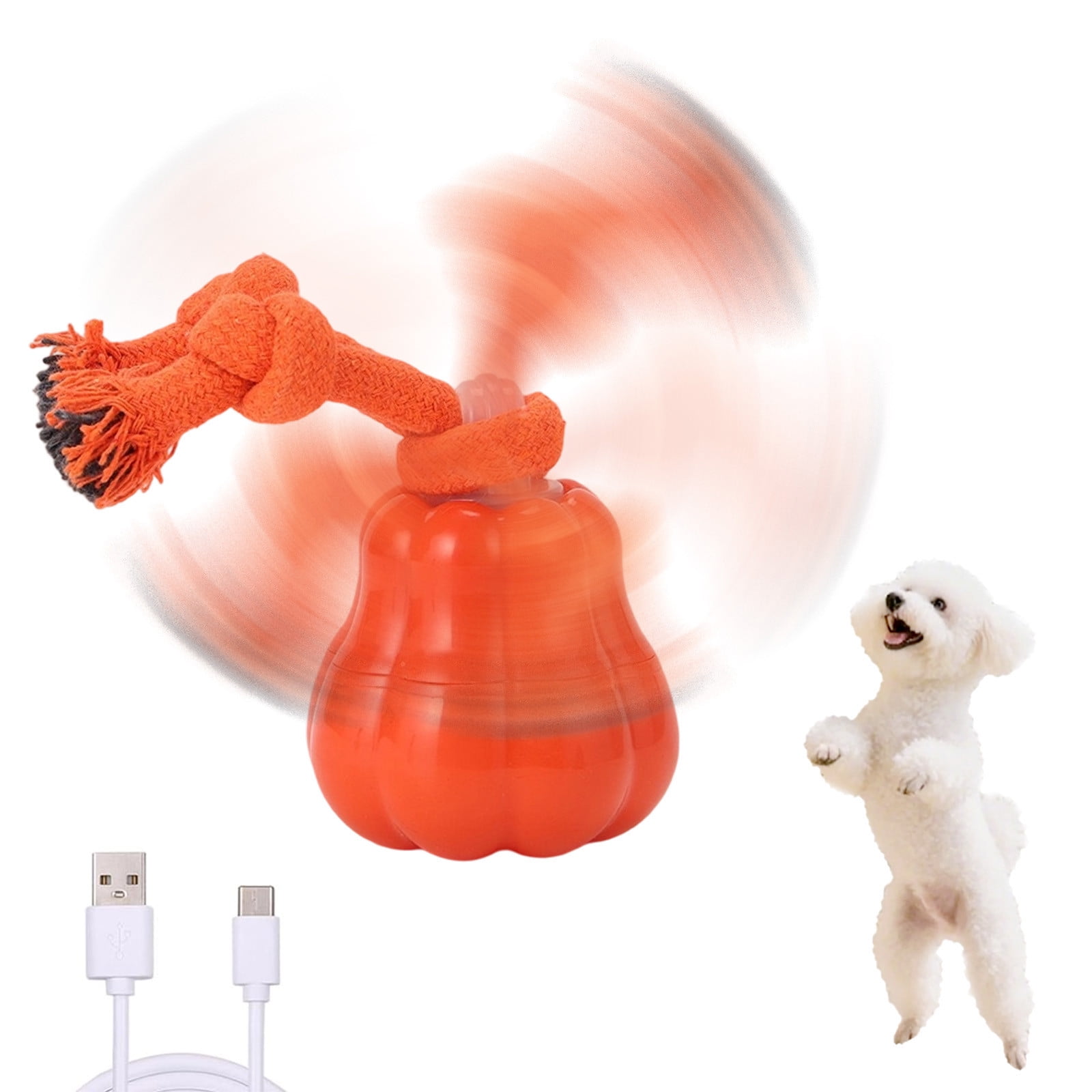 Interactive LED Pet Toy Rechargeable Motion Activated Rolling For Dogs And Cats Indoor Companion