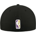 thumbnail image 4 of Men's New Era Black Los Angeles Lakers Blackout Shadow Logo 59FIFTY Fitted Hat, 4 of 4