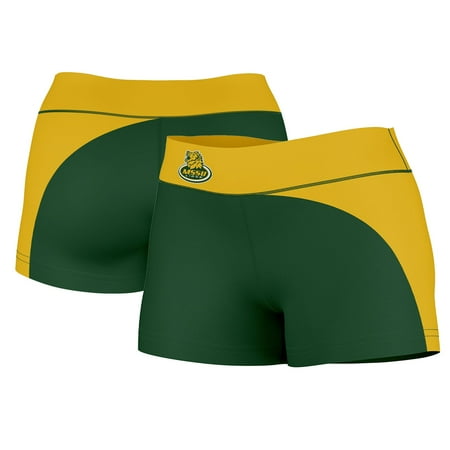 

Women s Green/Gold Missouri Southern State Lions Plus Size Curve Side Shorts
