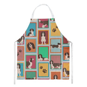 Lots of Liver English Springer Spaniel Apron 27 in x 30 in