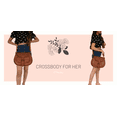 thumbnail image 4 of Madosh Genuine Leather Women's Brown Shoulder Purse Evening Sling Crossbody Bag Satchel, 4 of 6