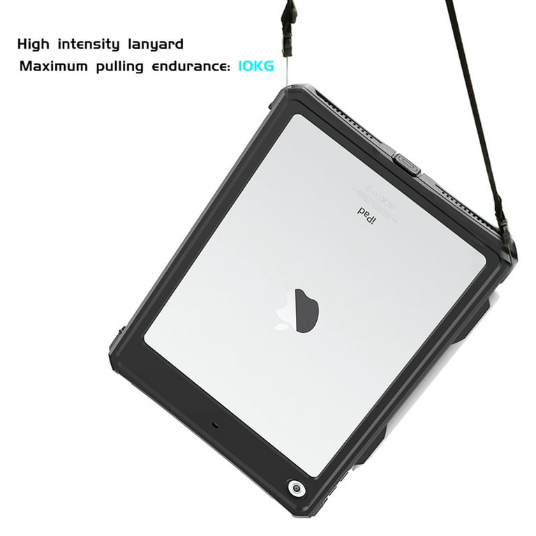 ShellBox Case iPad 10.2 9th /8th/7th Generation Waterproof Case, Full-Body  Heavy Duty Shockproof Protective Cover Built-in Screen Protector with