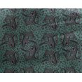 thumbnail image 4 of oneOone Georgette Viscose Fabric Floral & Paisley Block Printed Fabric 1 Yard 42 Inch Wide, 4 of 4