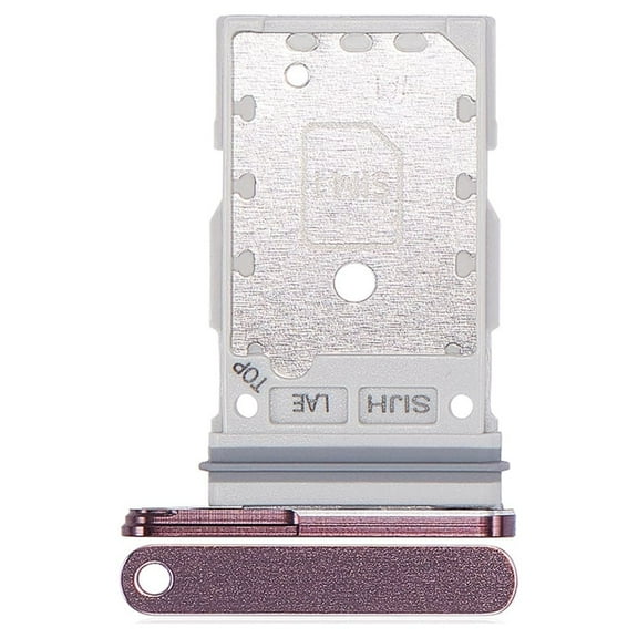 Replacement Dual Sim Card Tray For Samsung Galaxy S22 Ultra 5G (SM-S908W) - Burgundy