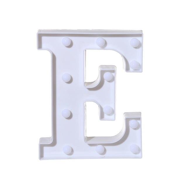 zanvin Alphabet LED Letter Lights Light Up White Plastic Letters Standing Hanging A-M &
