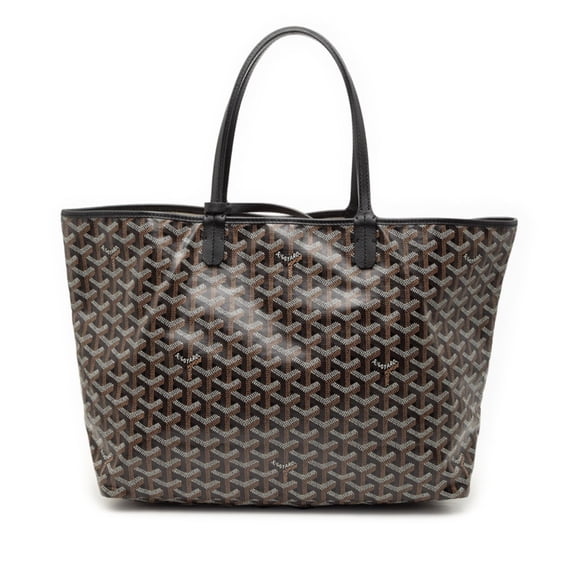 Pre-Owned Goyard Saint Louis PM Tote Bag Black/Brown Women's GOYARD (Good)