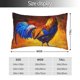 thumbnail image 2 of Fotbe Colorful Rooster Funda de Almohada Decorativa Estilo Occidental, Lujo en Algodón, Fundas para Almohadas King, Cojín Estampado para Decoración del Hogar-16"x24", 2 of 6
