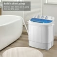 thumbnail image 5 of Small Portable Washing Machine, Compact Twin Tub with Built-in Drain Pump XPB46-RS4 13.4Lbs Semi-automatic Twin Tube Washing Machine, 5 of 9