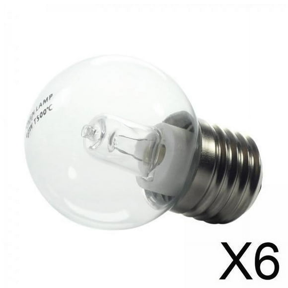 Runquan 6x40 Watt Oven Light Bulb E27 Standard Base Brass Base for Fridge Celling Fans