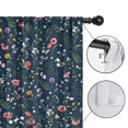 thumbnail image 4 of Blackout Kids Curtains,Pioneer Flower Floral Print Pattern Childrens Insulated Curtains Set Of 2,Bedroom Essentials,Toddler Room Decor 42"x54", 4 of 5