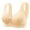 Beige bras, variant on Womens Seamless Bras Plus Size Comfy Breathable Wirefree Sports Bra Ladies Girls Full Coverage Push up Bralettes