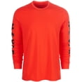 thumbnail image 1 of Camiseta gráfica de Manga larga Ideology NEVER para hombre naranja XX-Large, 1 of 2