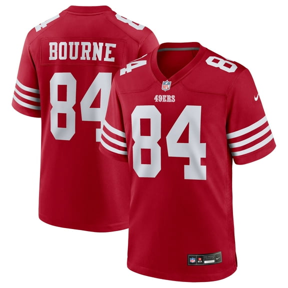 Men's Nike Kendrick Bourne Scarlet San Francisco 49ers Team Game Jersey