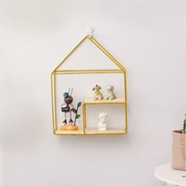 InsCrazy Floating Shelves for Wall for Kitchen Bathroom Laundry Room Office, Home Storage Rack No Drilling Required Wall Decoration