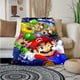 thumbnail image 2 of Manta con estampado de Super Mario, ligera, para sala de estar, dormitorio, habitación de niños, cálida, regalo de Navidad, 2 of 5