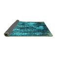 thumbnail image 2 of Ahgly Company Indoor Square Oriental Turquoise Blue Industrial Area Rugs, 3' Square, 2 of 4