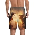 thumbnail image 6 of KLL Castle Cool Fire Dragon for Men's 1-Pack Shorts,Sleep Pajama Shorts for Men Soft Pj Shorts Men's Pajama Bottoms Sleepwear -4X-Large, 6 of 7