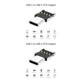 thumbnail image 4 of bedienty Type-C to USB Adapters OTG Converter Handheld Universal Matching Connecting Device Solid Cell Phone Accessories No.1 2Set, 4 of 6