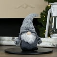 thumbnail image 2 of Northlight 20" Gray Sitting Tabletop Christmas Gnome with Faux Fur Hat, 2 of 5