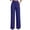 Blue, variant on Womens Pants Wide Leg High Waisted Solid Hanging Straight Tube Temperament Wide Leg Suit Pants With Pockets Trousers with Pockets