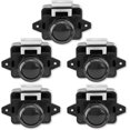 thumbnail image 1 of lote De 5 Serrures Bouton Poussoir Noires, Boutons Sans Cl Pour Serrures De Porte D'armoire, Pour Bateaux De Camping Caravane Caravane, 1 of 5