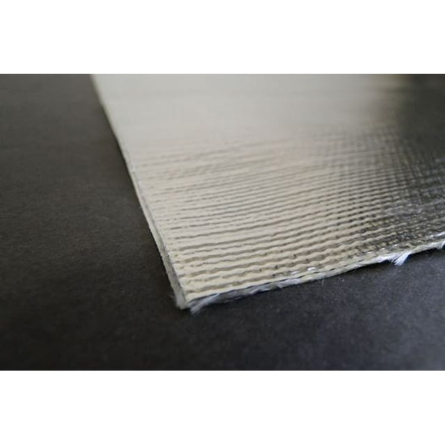 Helix Racing Heat Shield Material 400-1201 Aluminized Fiberglass; With Adhesive