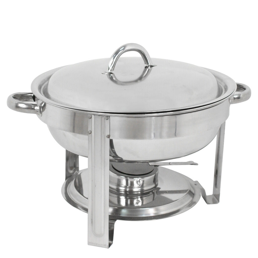 Choice Catering Classic Stainless Steel Chafing Dish 5 QT Half Buffet Round for sale online 
