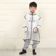 thumbnail image 2 of kpoplk Hooded Transparent Raincoat Girl Boys Rain Coat Hooded Outdoors Clear Waterproof Kids Toddler Children's Rainwear Protective Covers 1-10T(Black,7-8 Years), 2 of 4