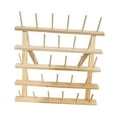thumbnail image 1 of Sewing Thread Rack Bobbin Wooden Braiding Hair Rack Sewing Thread Organizer for 28 Spool 40cmx39cm, 1 of 9