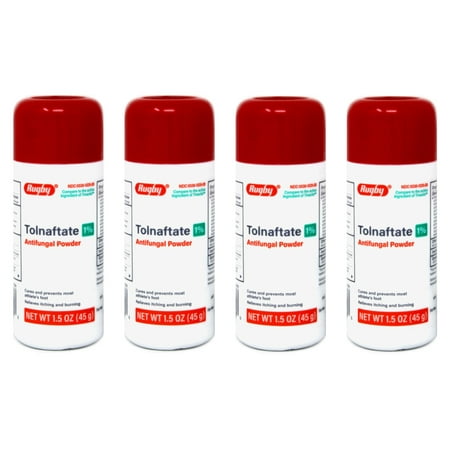 4 Pack Tolnaftate 1% Antifungal Powder - Compared to Tinactin 1.5 oz Each
