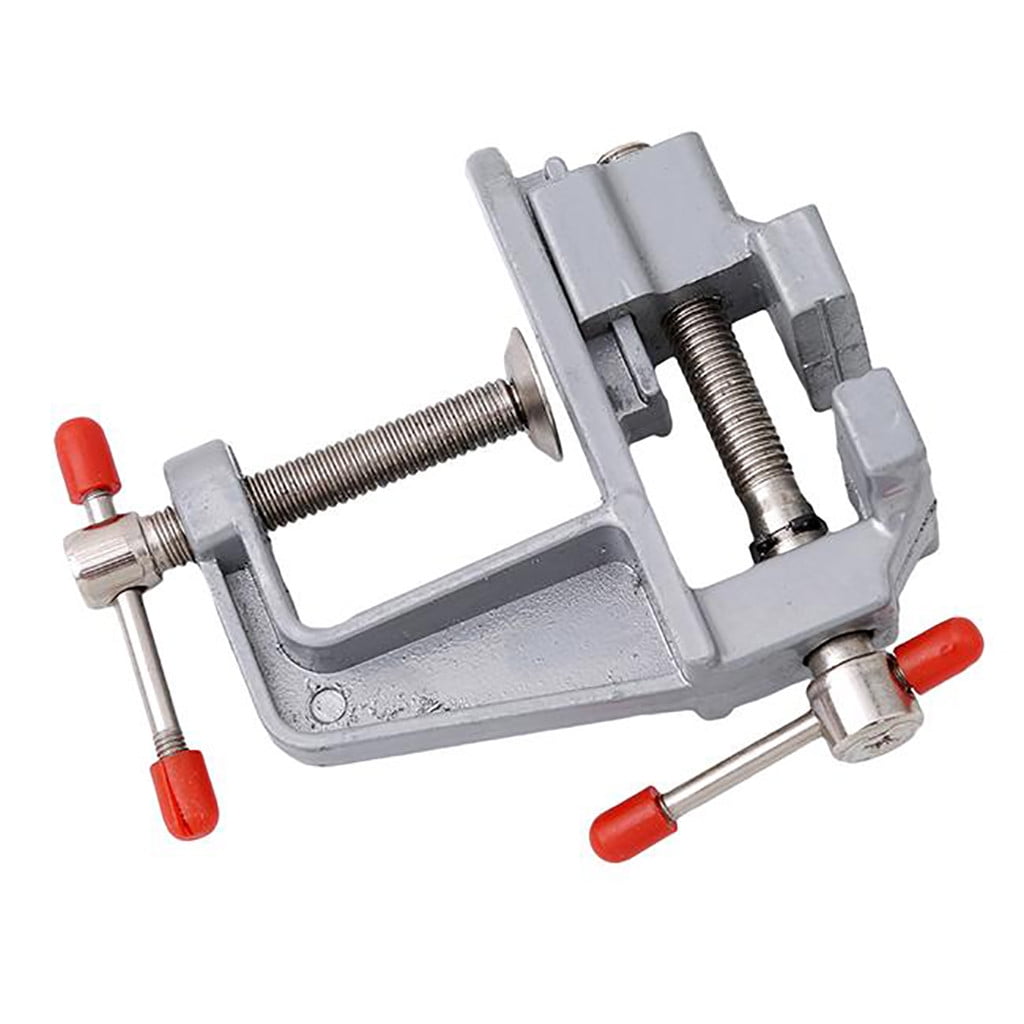 VerPetridure Aluminum Table Bench Top Vise Vice Universal Swivel Clamp