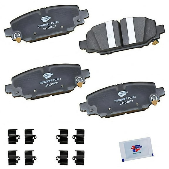 Carquest Professional Platinum Ceramic Brake Pads - Rear (4-Pad Set)