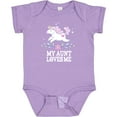 thumbnail image 3 of Inktastic My Aunt Loves Me Unicorn Girls Baby Bodysuit, 3 of 5