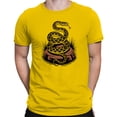 thumbnail image 2 of Smartprints Don'T Tread on Me Rattlesnake Men's T-Shirt Daisy, Cotton, S, 2 of 4
