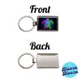 thumbnail image 4 of Neon Turtle Metal Rectangle Keychain, 4 of 7