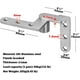 thumbnail image 2 of 2 bisagras de puerta pivotante, espesor 3 mm, acero inoxidable 201 de servicio pesado incrustadas Bisagras de puerta pivotante desplazadas con eje de 270 grados para puertas, ventanas y gabinetes, 2 of 5